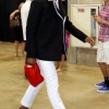 Athlete Dwayne Wade In Gold Studded Gucci Loafers