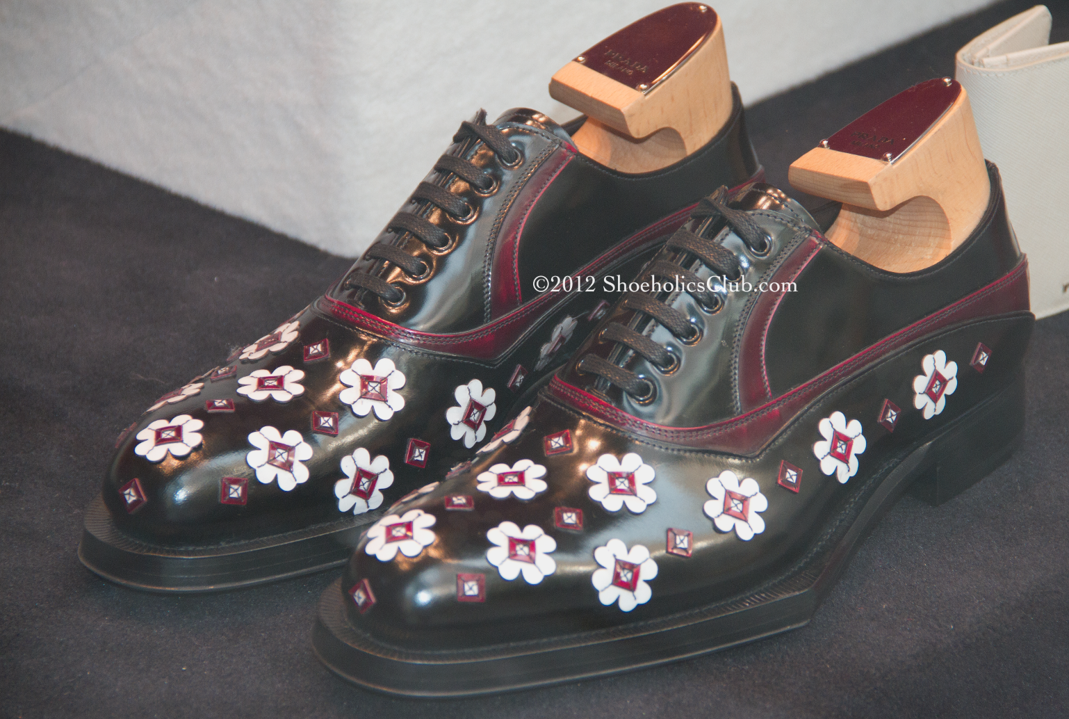 prada floral shoes